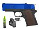 ARMY R45 STUBBY GAS BLOWBACK PISTOL (POLYMER BODY AND SLIDE - R45) WITH GREEN GAS BOTTLE AND HOLSTER (Bundle Deal)