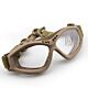 Big Foot Clear Glasses (FAST Helmet Adapted Version) (Tan)