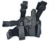 Big Leg Holster M92/M9 with Two Pouches (Hard - Right Hand - Black - Long)