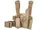 Big Leg Holster M92/M9 with Two Pouches (Hard - Right Hand - Tan - Long)