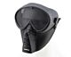 Big Foot Small Flying Mask with Mesh Goggle (Round Mesh) (Black)