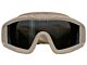 Big Foot Big Goggles with 3 Different Color Lenses (Tan)