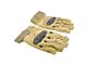 Full Finger Gloves With Nuckle Protection (Tan)