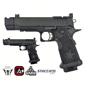 Staccato Licensed P New Version with Comp Gas Blowback Airsoft Pistol (R611-2A)