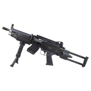 S&T M249 Para Metal Version AEG with Mid-Cap Magazine (Black - M249K)