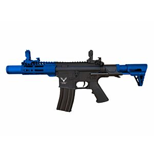 Huntsman Tactical M4 PDW M-Lok AEG (Full Metal with Mosfet - Inc. Bat. and Charger - HMT22) Blue