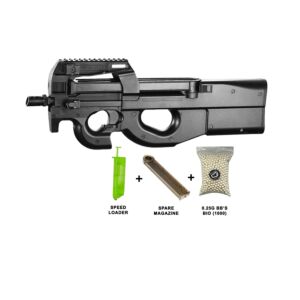 [Bundle] JG D90 SMG AEG (Inc. Battery and Charger - P98-4 - Black)