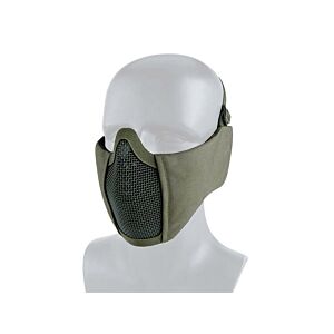 Big Foot Tactical Mesh Half Face Mask (With Ear Protection - OD)