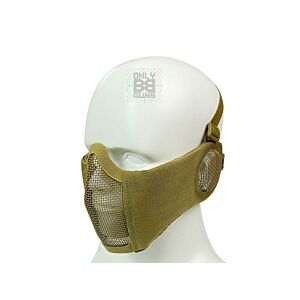 Big Foot Strike Steel Mesh Mask with Ear Protection (Tan)