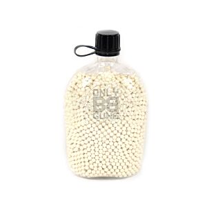 Big Foot Diamond Precision 0.30G White BB Pellets (5000 Rounds - Water/BB Canteen Bottle - Clear)