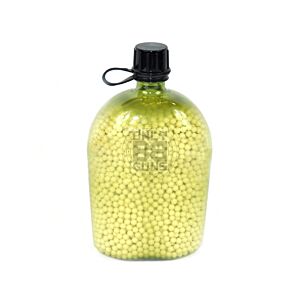 Big Foot Diamond Precision 0.30G White BB Pellets (5000 Rounds - Water/BB Canteen Bottle - Tan/Yellow)