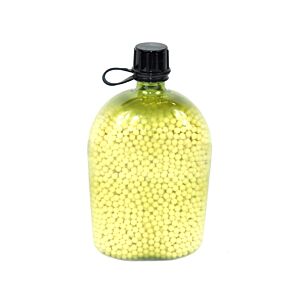 Big Foot Diamond Precision 0.28G White BB Pellets (5000 Rounds - Water/BB Canteen Bottle - Tan/Yellow)