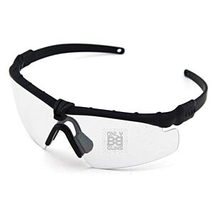 Big Foot 2.0 Framework (ANSI Z80.3) GLASSES (Black Frame - Clear Lens)