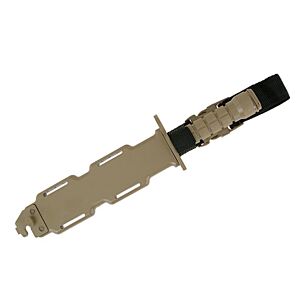 ACM M4 Rubber Knife with Case and Straps (Tan)