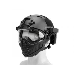 Big Foot Pilot helmet(Steel mesh version) L size (Black)