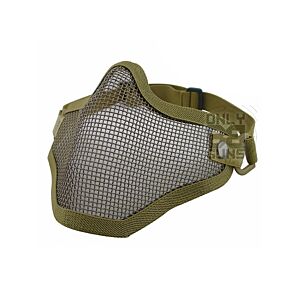 Big Foot V1 Strike Steel Half Face Mask (One Belt Version) (Tan)