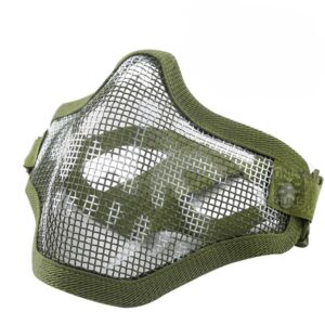 Big Foot V1 Strike Steel Half Face Mask (Two Belt Version - Skull) (OD)