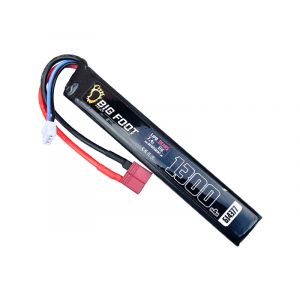 Big Foot Heat Lipo Battery 1300 mAh 7.4v 20c (Stick - 120mm - DEANS)