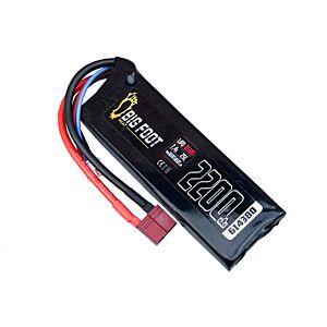 Big Foot Heat Lipo Battery 2200 mAh 7.4c 25c (DEANS)