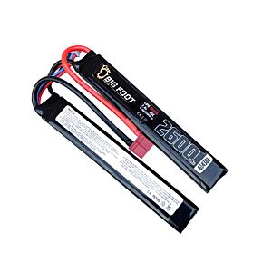 Big Foot Heat Lipo Battery 2600mAh 7.4v 25c (Continuous Discharge - Two Way Split - DEANS)