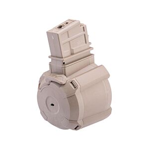 Battleaxe SR25 Electric Drum Magazine (Electric Winding - Tan)