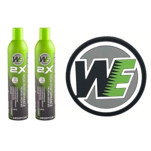 WE 2.0 Green Gas (Green) Bottle (800ml) (Pack of 2) with Free WE Patch (Bundle Deal)