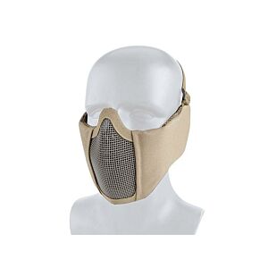 Big Foot Tactical Mesh Half Face Mask (With Ear Protection - Tan)