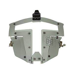 Big Foot Spartan Clear Glass Face Mask (Grey)