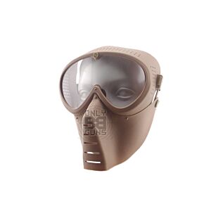 Big Foot Small Flying Mask with Nylon Goggle (Tan)