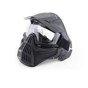 Big Foot Tactical Full Face Protection with Nylon Eye Protection (Re-Enforced) (Black)