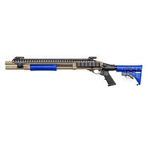 Golden Eagle M870 AR Tactical Tri-Shot Gas Pump Action Shotgun (Medium - Tan - M8874)