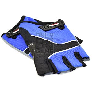 Gloves with Extra Hand and Palm Protection (Breathable Material) (Blue)