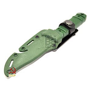 Rubber Knife with Hard Holster (Green)