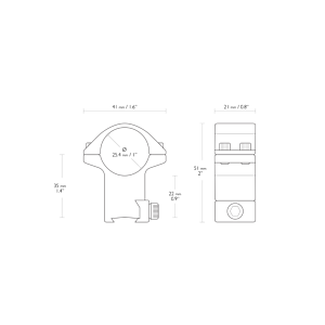 Hawke Optics - Match Mount ~ 9-11mm, High, 1,2pc - (22102)