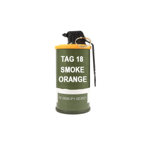 Tag Innovations TAG-18 Smoke White Orange Hand Grenade (Pack of 6)