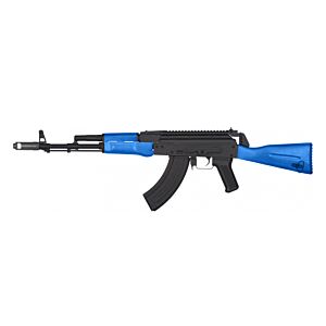JG AK74 RIS Blowback AEG (Metal/Real Wood - Inc. Battery and Charger - 1021) Blue