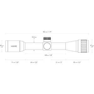 Hawke Optics - Vantage ~ 4x32 AO (Mil Dot) - (14102)