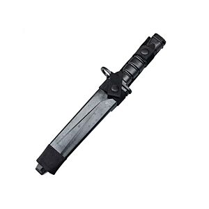 ACM M4 Rubber Knife with Case Frog and Straps (Bayonet - Black - TD201-BK)